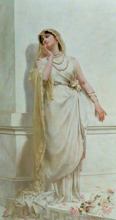 Die junge Braut, 1883 von Alcide Theophile Robaudi